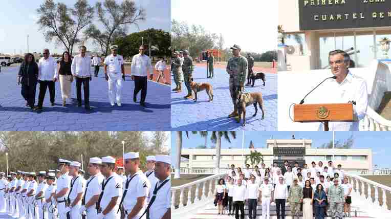 Reconoce Américo Villarreal respaldo de la Secretaría de Marina para la paz y el desarrollo de Tamaulipas