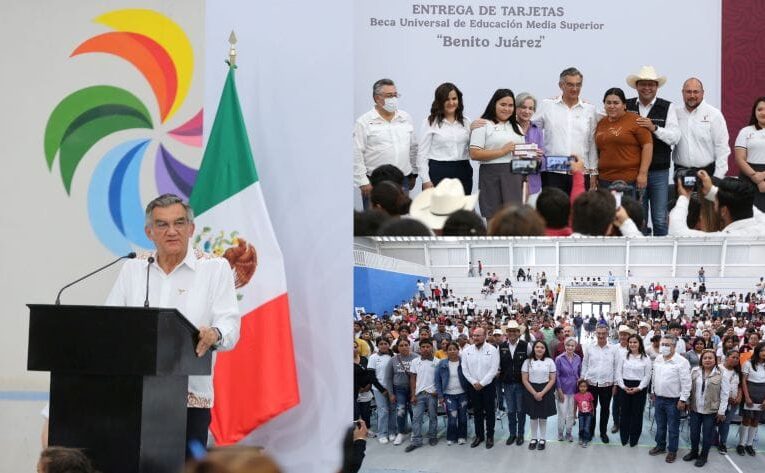 Atestigua Américo entrega de becas y destaca apoyo de la presidenta Claudia