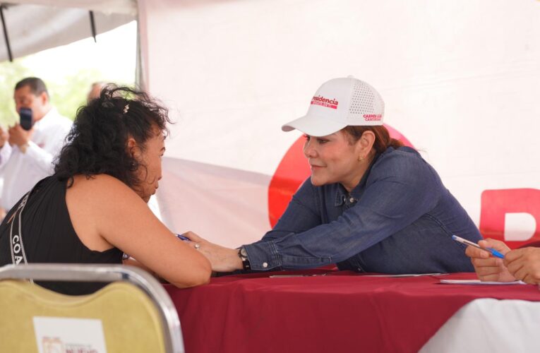 “Presidencia Cerquita De Ti” llega a Unidad Deportiva; atiende Alcaldesa Carmen Lilia Canturosas peticiones ciudadanas