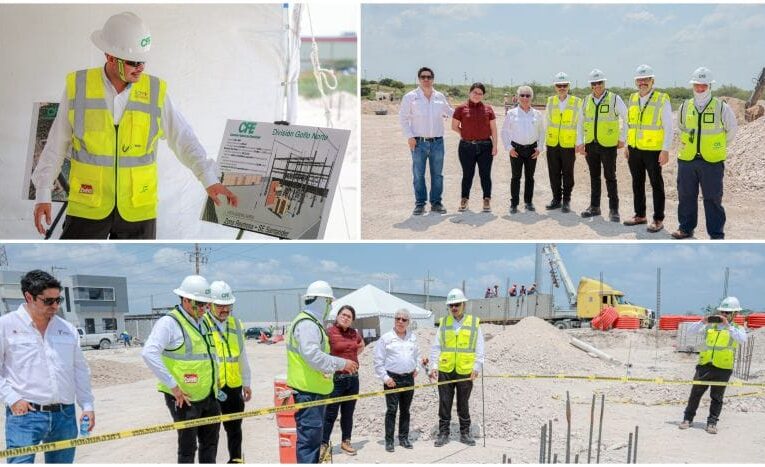 Supervisa SEDENER construcción de la Subestación Eléctrica Santander Banco I en Reynosa