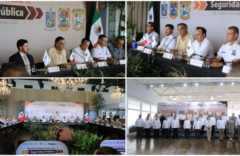 Acuerdan Tamaulipas, Nuevo León y Coahuila reforzar seguridad fronteriza e interestatal