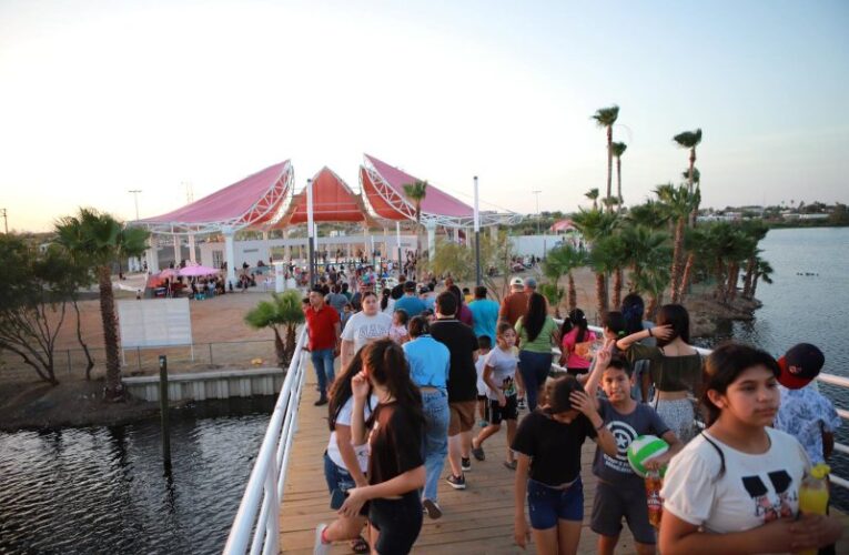 EL LAGUITO SE LLENA DE VIDA: FAMILIAS ABARROTAN EL PARQUE TRAS INAUGURACIÓN DEL PUENTE PANORÁMICO