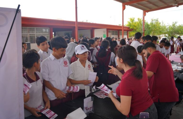 BRIGADA JÓVEN LLEGA A LA ESCUELA SECUNDARIA NO.80 CON SERVICIOS MUNICIPALES PARA BENEFICIAR A LA COMUNIDAD ESTUDIANTIL