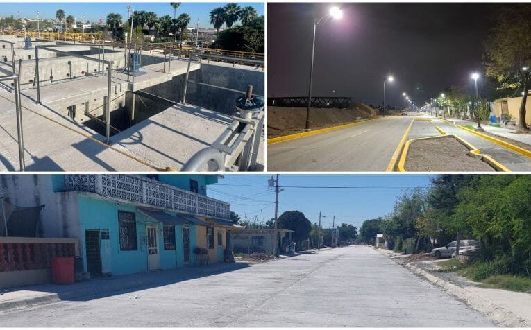 En la frontera, gobierno de Américo invierte más de 273 MDP en obras de pavimentación, red de agua y drenaje