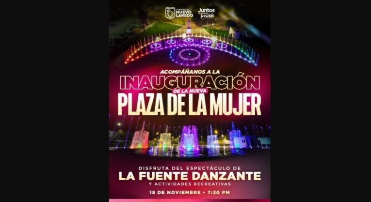 INVITA GOBIERNO MUNICIPAL A LA GRAN INAUGURACIÓN DE LA PLAZA DE LA MUJER ESTE 18 DE NOVIEMBRE