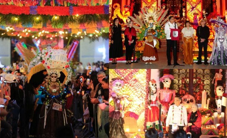 Premian Américo y María concurso estatal de catrinas y catrines