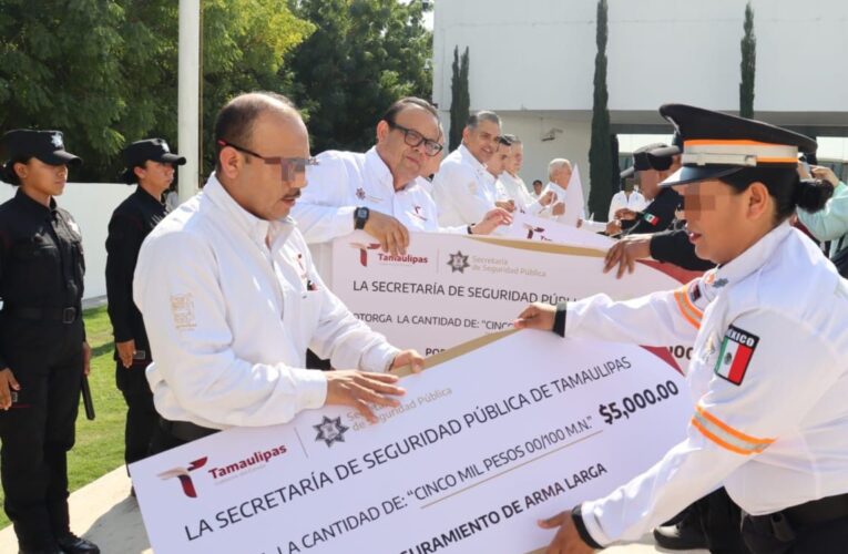 Entrega SSPT incentivos económicos mensuales por aseguramiento de armas