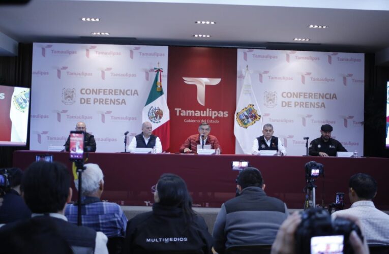 Presenta Tamaulipas informe de reducción en todos los delitos