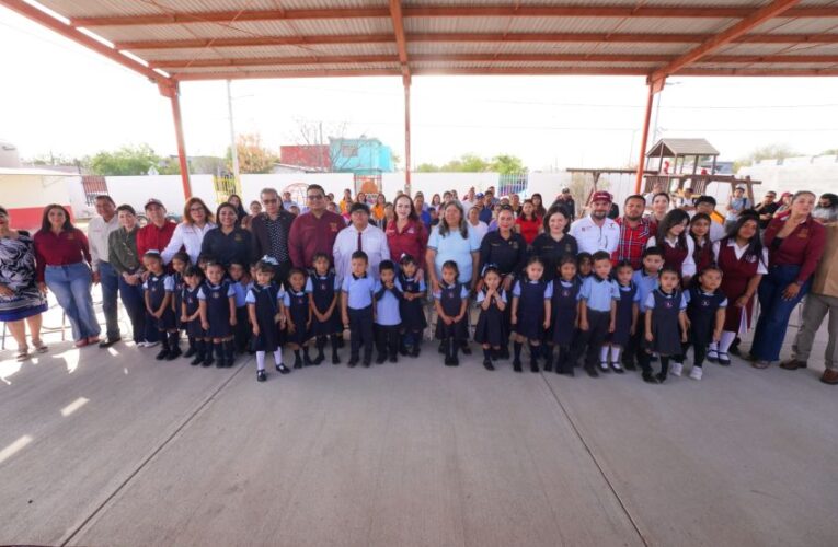 INAUGURA ALCALDESA CARMEN LILIA CANTUROSAS OBRAS DE INFRAESTRUCTURA EDUCATIVA EN COLONIA REFORMA URBANA