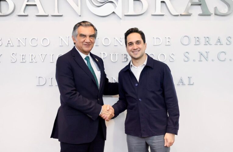 Gestiona Américo recursos con Banobras para proyectos estratégicos de infraestructura en Tamaulipas
