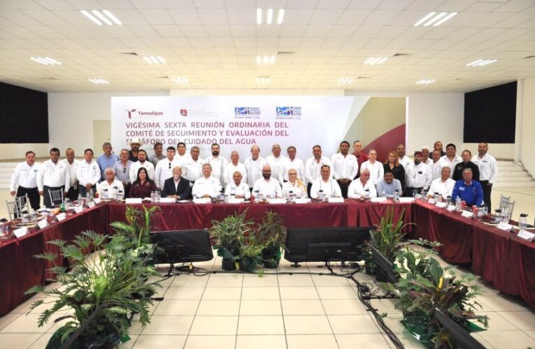 Actualiza SRHDS Semáforo del Cuidado del Agua para los 43 municipios de Tamaulipas