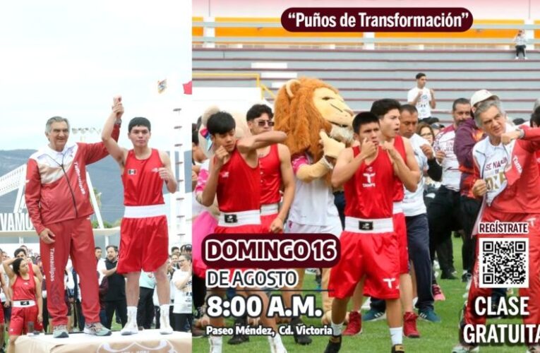 Llega a Tamaulipas la Clase Nacional de Boxeo “Puños de Transformación”