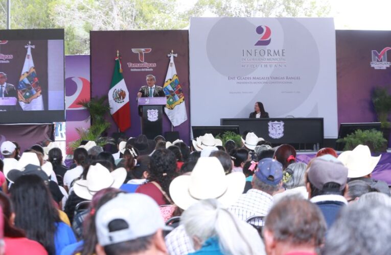 Reitera Américo apoyo a Miquihuana para avanzar en la transformación y bienestar